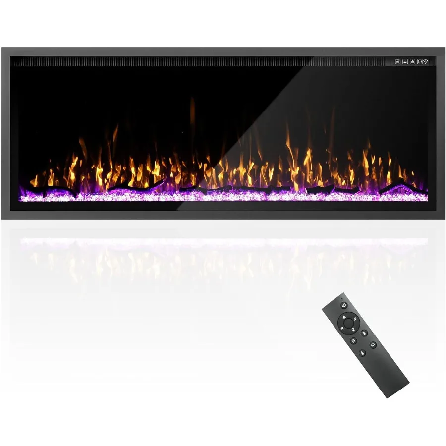 50-дюймовые электрические каминные вставки для настенного монтажа с опциями бревенчатого и кристаллического дизайна Ультраузкая рама Настенный электрический
50-дюймовые электрические каминные вставки для настенного монтажа с опциями бревенчатого и кристаллического дизайна Ультраузкая рама Настенный электрический