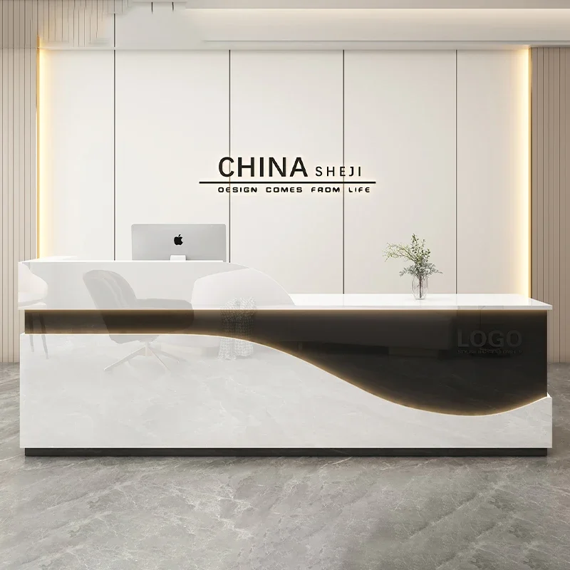 Vintage Nordic Reception Desks Luxury Simple European Reception Desk Elegant Quality European Beauty Tisch Trendy Furniture
Vintage Nordic Reception Desks Luxury Simple European Reception Desk Elegant Quality European Beauty Tisch Trendy Furniture