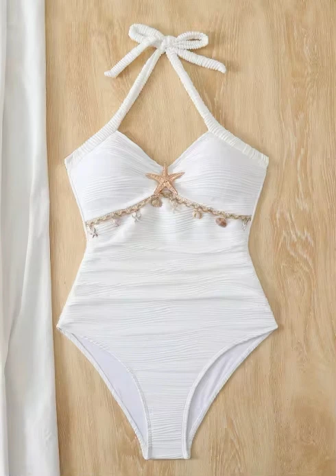 Vintage White One Piece Swimsuit 2026 Women Starfish Ornament Pleate Tummy Control Swimwear Beach Holiday Bathing Suit
Vintage White One Piece Swimsuit 2026 Women Starfish Ornament Pleate Tummy Control Swimwear Beach Holiday Bathing Suit