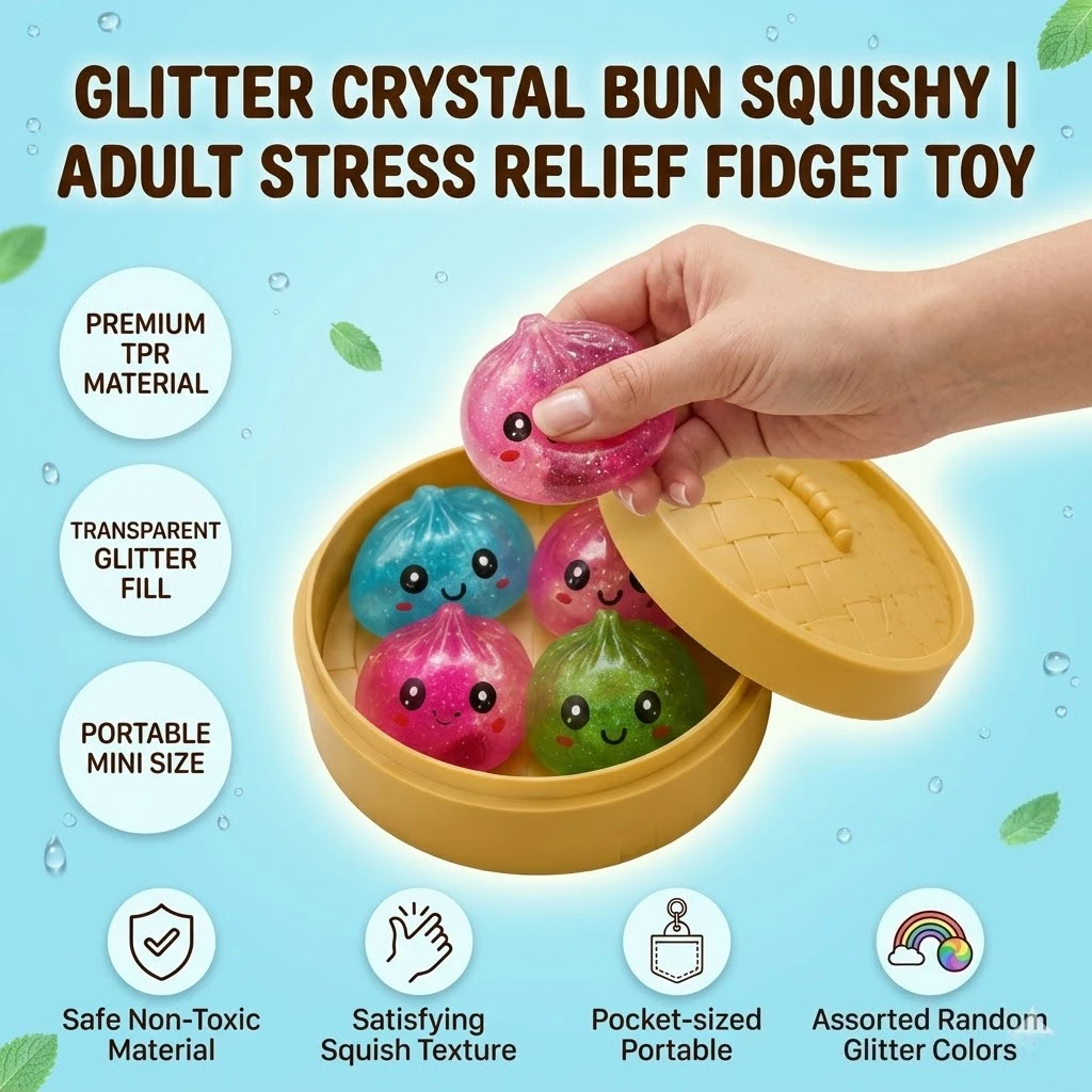 2026 New 4Pcs Steamer Bun Squishy Set Simulation Dumpling Maltose Cute Face Slow Rising Fidget Sensory Anti Stress Adult Toy
2026 New 4Pcs Steamer Bun Squishy Set Simulation Dumpling Maltose Cute Face Slow Rising Fidget Sensory Anti Stress Adult Toy
