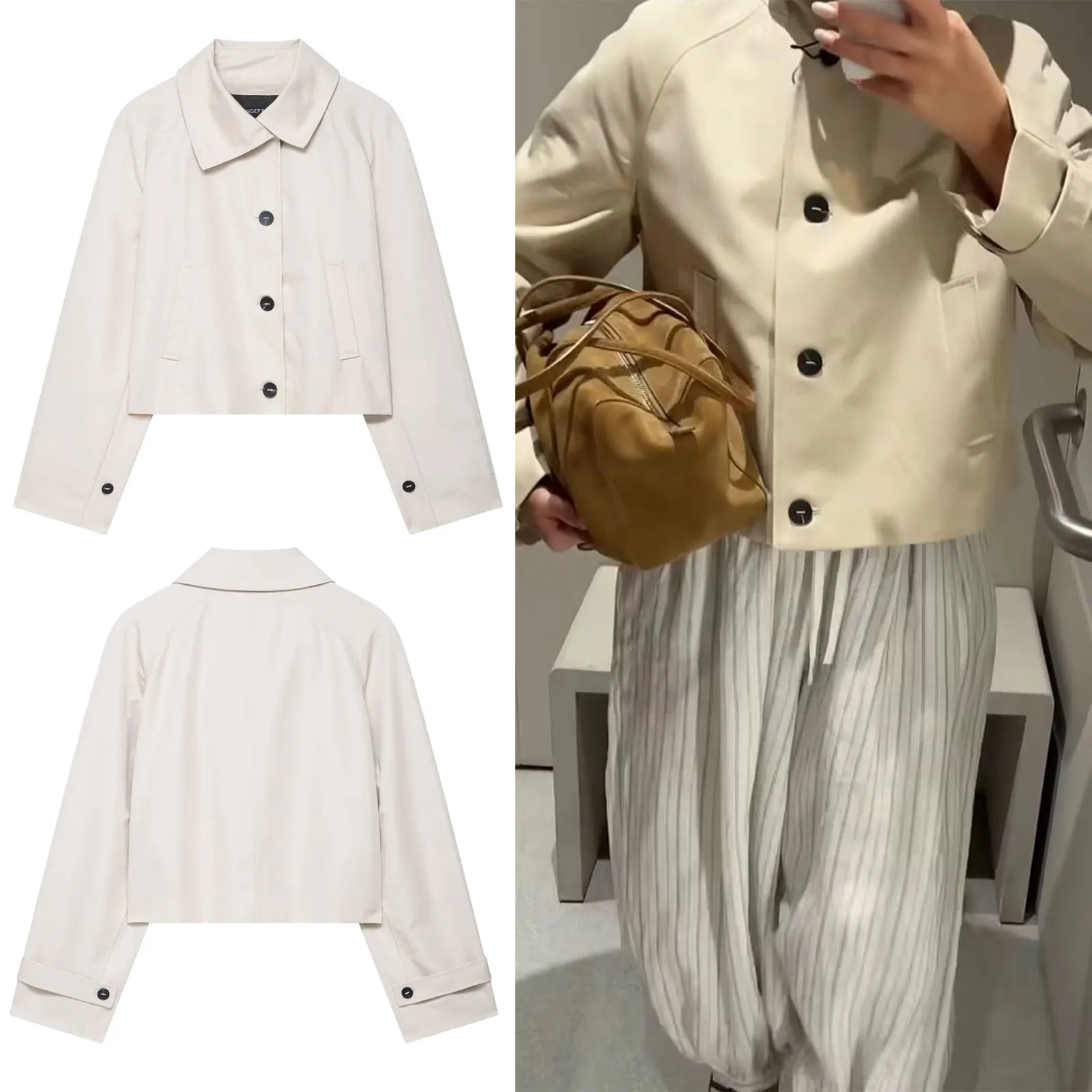 HH Solid Color Simple Short Jacket For Women 2025 Autumn Fashion Long Sleeves Single-breasted Lapel With Pockets Casual Jackets
HH Solid Color Simple Short Jacket For Women 2025 Autumn Fashion Long Sleeves Single-breasted Lapel With Pockets Casual Jackets