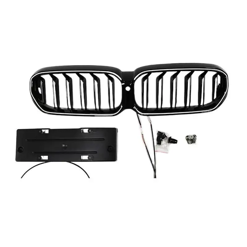Suitable for BMW 5 Series luminous medium grid G30G38LCI to LED luminous dual-wire M single-wire medium grid front grille
Suitable for BMW 5 Series luminous medium grid G30G38LCI to LED luminous dual-wire M single-wire medium grid front grille
