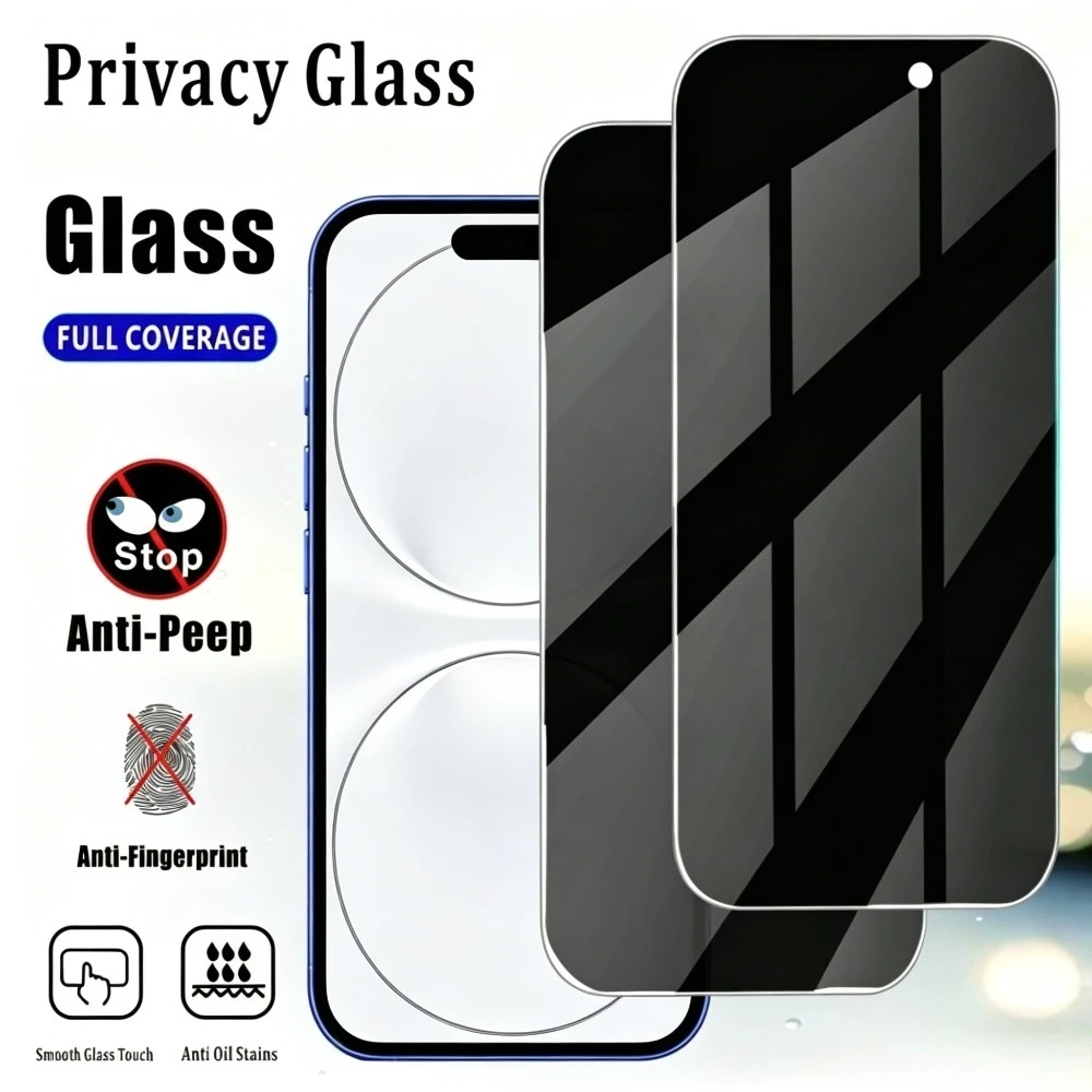 2Pcs Anti Spy Full Cover Tempered Glass for iPhone 17 16 15 14 Pro Max Air 17e 16 15 Plus 13 12 11 Pro Frosted Screen Protector
2Pcs Anti Spy Full Cover Tempered Glass for iPhone 17 16 15 14 Pro Max Air 17e 16 15 Plus 13 12 11 Pro Frosted Screen Protector