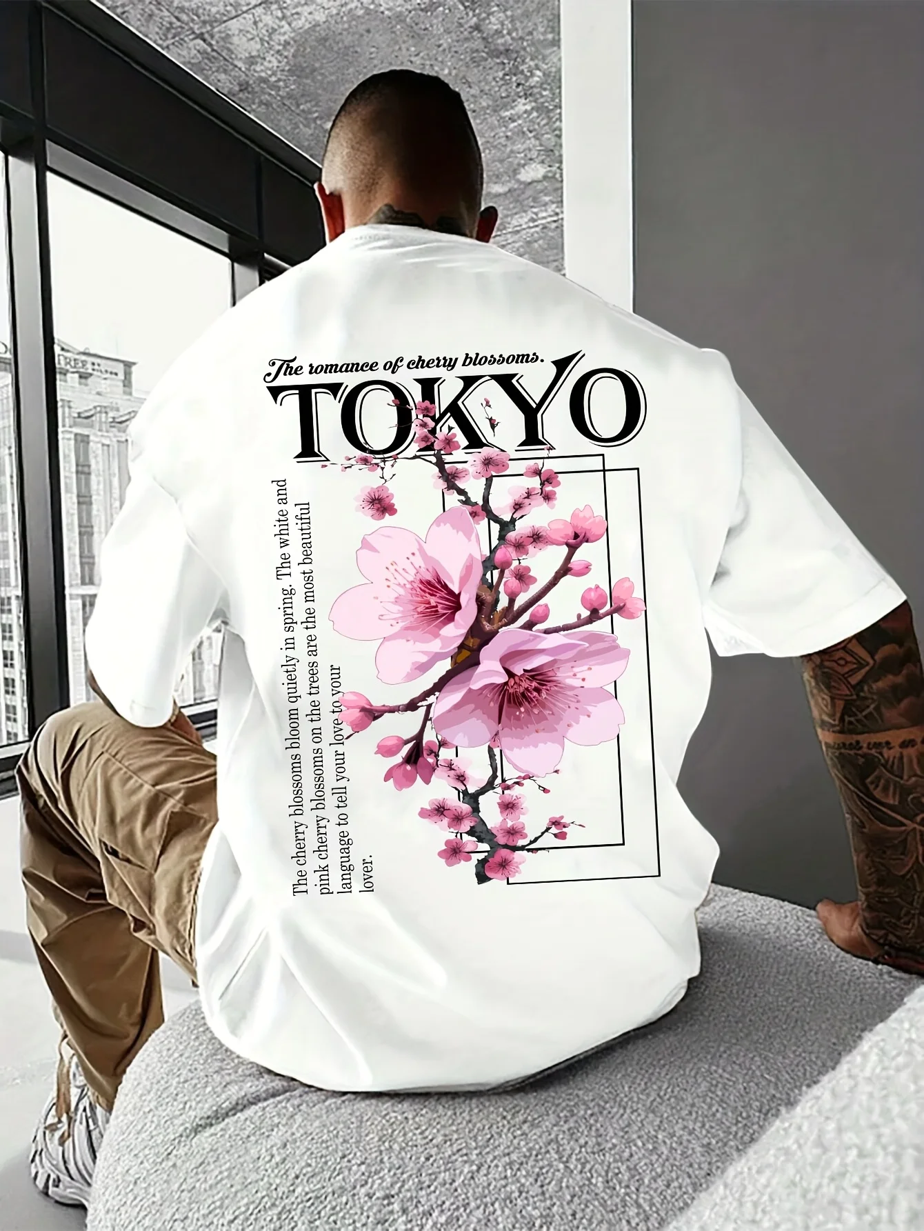 Мужская повседневная футболка, удобная версия футболки с круглым вырезом, летняя легкая дышащая футболка с принтом Tokyo Sakura Romantic Bloom
Мужская повседневная футболка, удобная версия футболки с круглым вырезом, летняя легкая дышащая футболка с принтом Tokyo Sakura Romantic Bloom