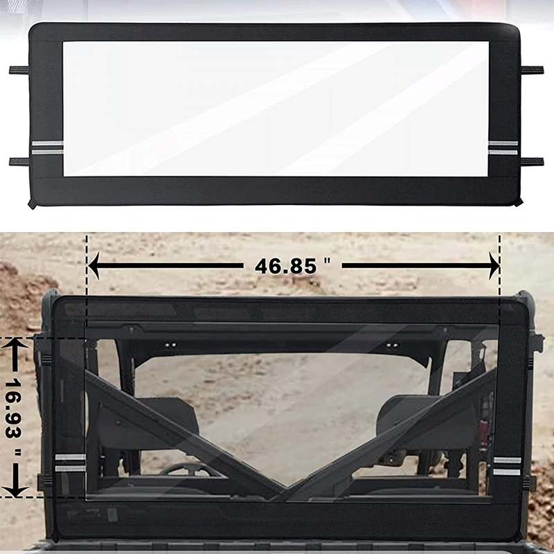 Rear Window For Ranger XP 1000 900 PVC Waterproof Instant Rear Windshield For 2017-2023 Polaris Ranger XP 1000 900 / Crew
Rear Window For Ranger XP 1000 900 PVC Waterproof Instant Rear Windshield For 2017-2023 Polaris Ranger XP 1000 900 / Crew