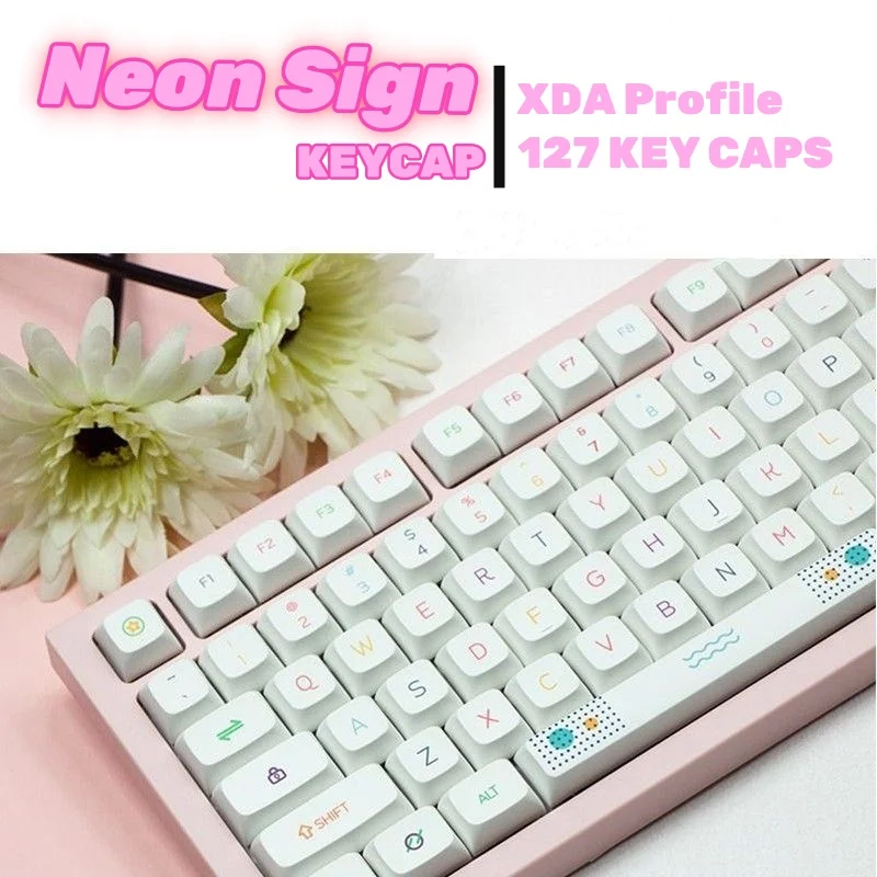 Neon Glow XDA Keycap Set - 127-Key Uniform Profile PBT | Korean/Japanese Dual Sublegends | MX Stem Mechanical Keyboard
Neon Glow XDA Keycap Set - 127-Key Uniform Profile PBT | Korean/Japanese Dual Sublegends | MX Stem Mechanical Keyboard