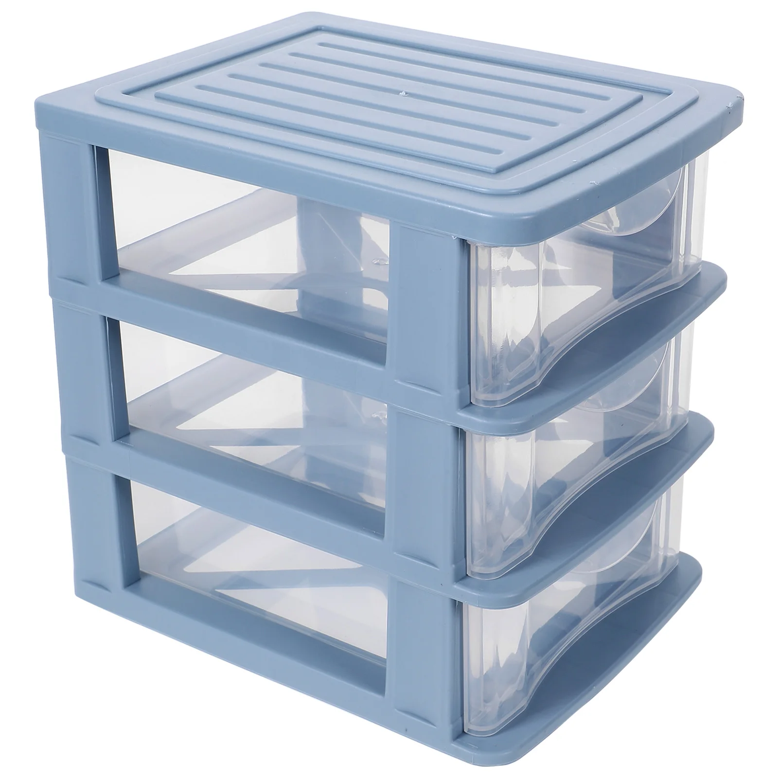 Organizer Desktop Storage Box Drawer-type Transparent Rack Student Stationery (blue-three-layer Conventional) Shelf
Organizer Desktop Storage Box Drawer-type Transparent Rack Student Stationery (blue-three-layer Conventional) Shelf