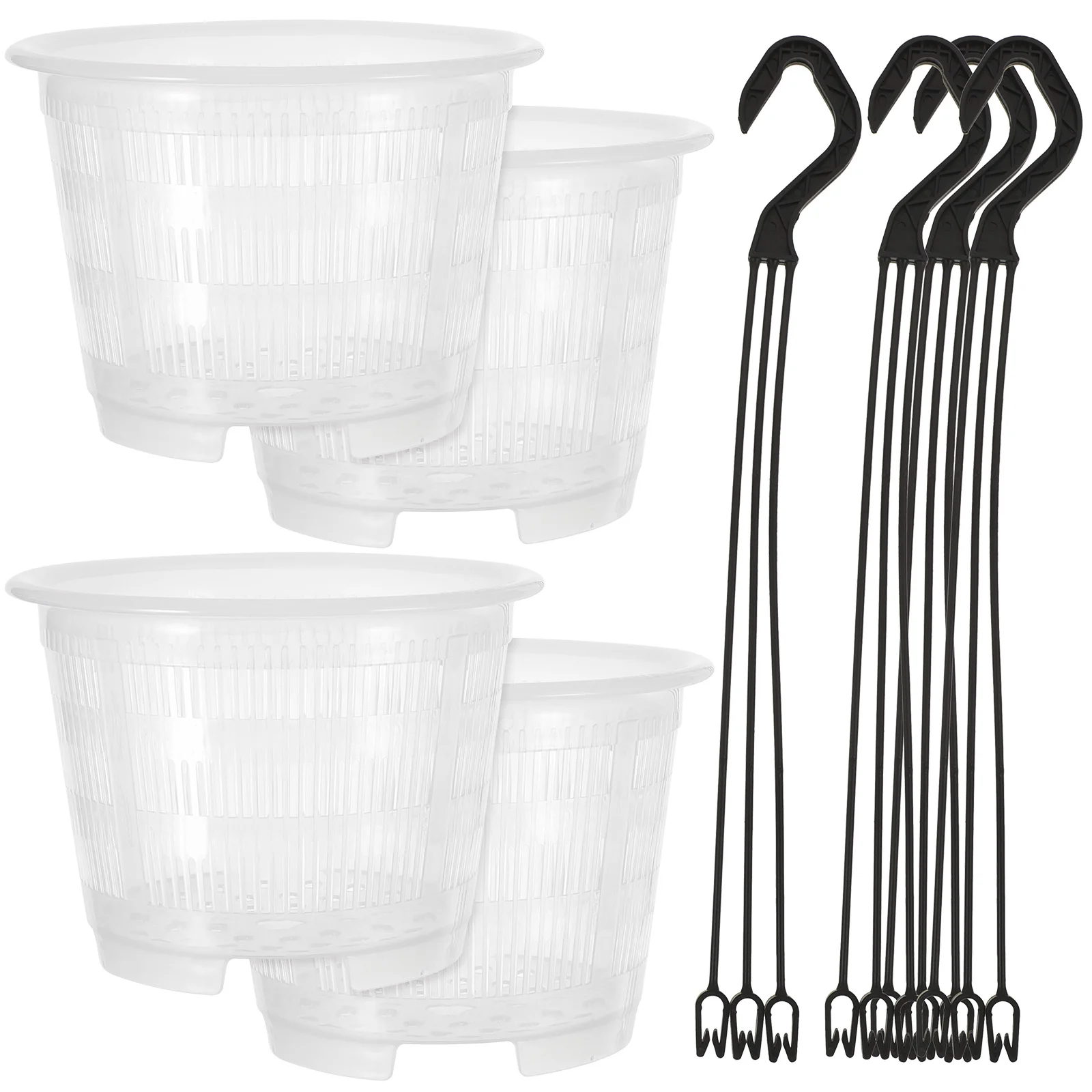 Orchid Hanging Pot 4 Sets Plastic Flowerpot Wall Baskets Indoor Planters Decorative Thickened Mesh Balcony Office
Orchid Hanging Pot 4 Sets Plastic Flowerpot Wall Baskets Indoor Planters Decorative Thickened Mesh Balcony Office