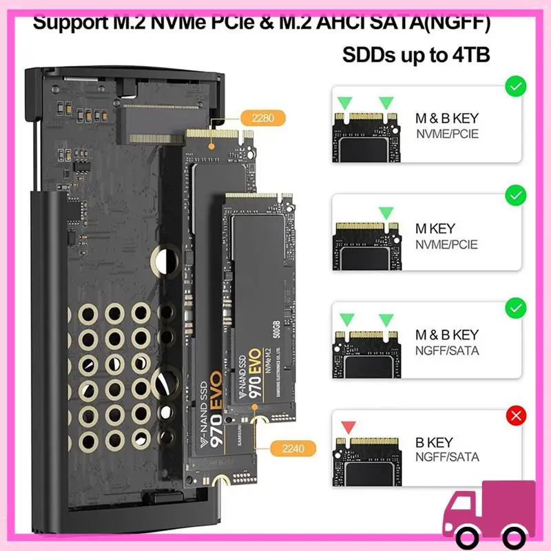 Компактный адаптер Nvme SSD M.2 Enclosure, адаптер M.2 SSD Nvme к USB C 3.2 Gen 2 10 Гбит/с Nvme для твердотельного накопителя 2242 2280
Компактный адаптер Nvme SSD M.2 Enclosure, адаптер M.2 SSD Nvme к USB C 3.2 Gen 2 10 Гбит/с Nvme для твердотельного накопителя 2242 2280