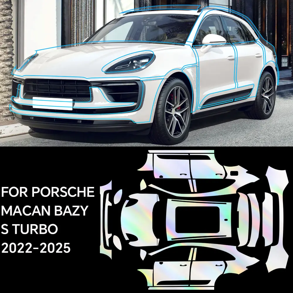 Custom Precut For Porche Macan Bazy S Turbo Full Vehicle Clear Bra Precut PPF Paint Protection Film TPU Transparent Anti Scratch
Custom Precut For Porche Macan Bazy S Turbo Full Vehicle Clear Bra Precut PPF Paint Protection Film TPU Transparent Anti Scratch
