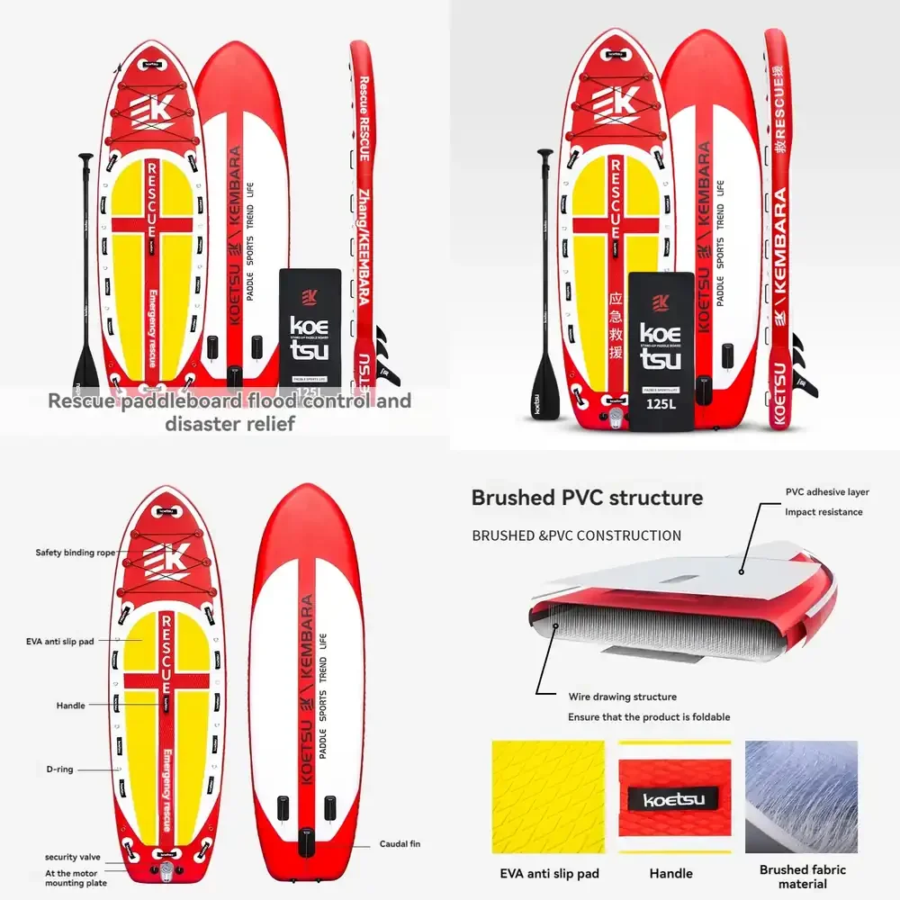3.5m Inflatable Widened Surfboard, Flood Control Patrol Board, Water Rescue Emergency Equipment, Rescue Paddle Board
3.5m Inflatable Widened Surfboard, Flood Control Patrol Board, Water Rescue Emergency Equipment, Rescue Paddle Board