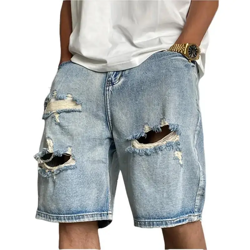 Men's Denim Shorts Five-Quarter Length Jeans Spring 2026 Fashion Casual Male Shorts High Waist Trousers Outerwear
Men's Denim Shorts Five-Quarter Length Jeans Spring 2026 Fashion Casual Male Shorts High Waist Trousers Outerwear