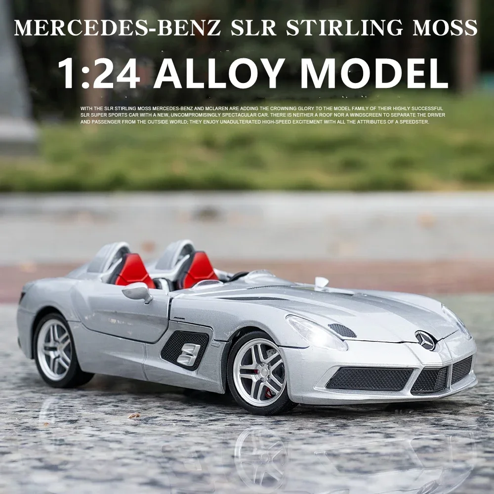 1:24 SLR Convertible Alloy Sports Car Model Diecast Metal Toy Vehicles Car Model Collection Sound and Light Simulation Gift
1:24 SLR Convertible Alloy Sports Car Model Diecast Metal Toy Vehicles Car Model Collection Sound and Light Simulation Gift