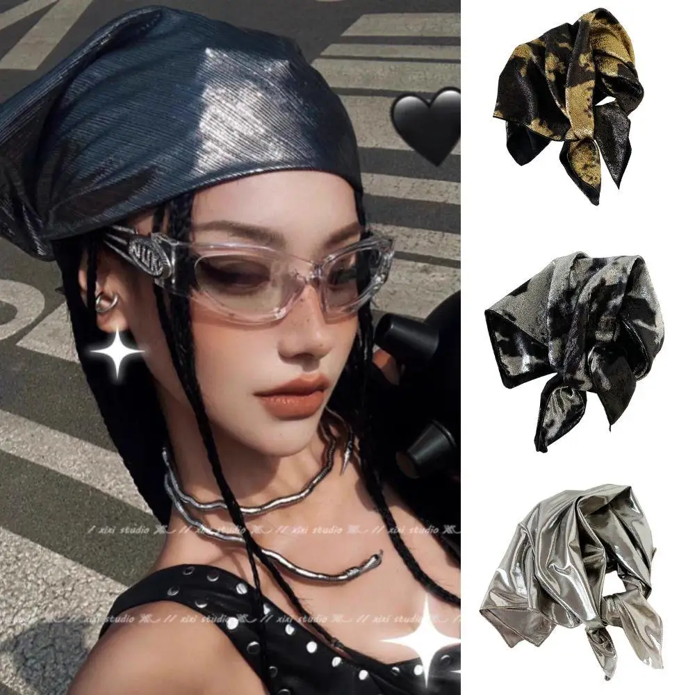 Spicy Girl Liquid Silver Headband Women Summer Y2k Square Scarf Hip-hop Kerchief Korean Versatile Headbands Hair Shawl Wrap New
Spicy Girl Liquid Silver Headband Women Summer Y2k Square Scarf Hip-hop Kerchief Korean Versatile Headbands Hair Shawl Wrap New