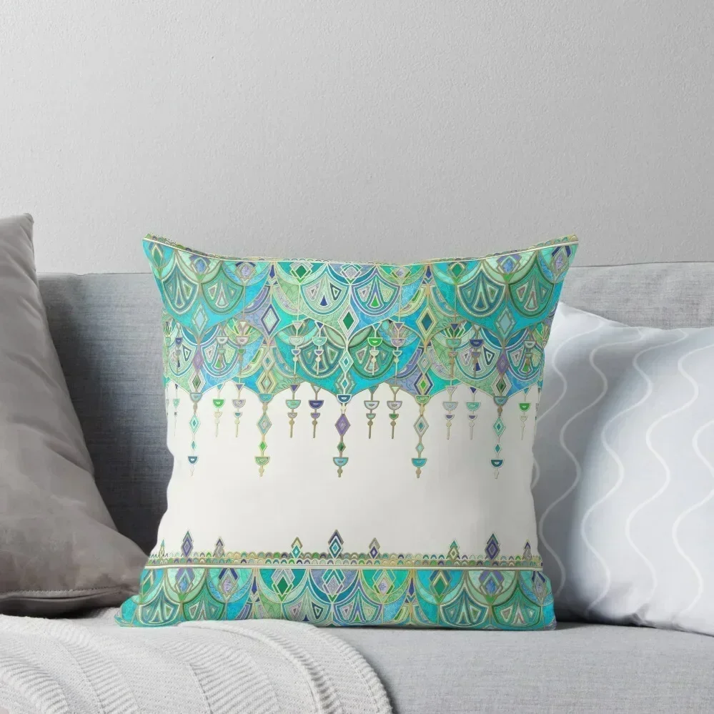 Art Deco Double Drop in Jade and Aquamarine on Cream Throw Pillow Decorative Cushions For Living Room pillow cover luxury pillow
Art Deco Double Drop in Jade and Aquamarine on Cream Throw Pillow Decorative Cushions For Living Room pillow cover luxury pillow
