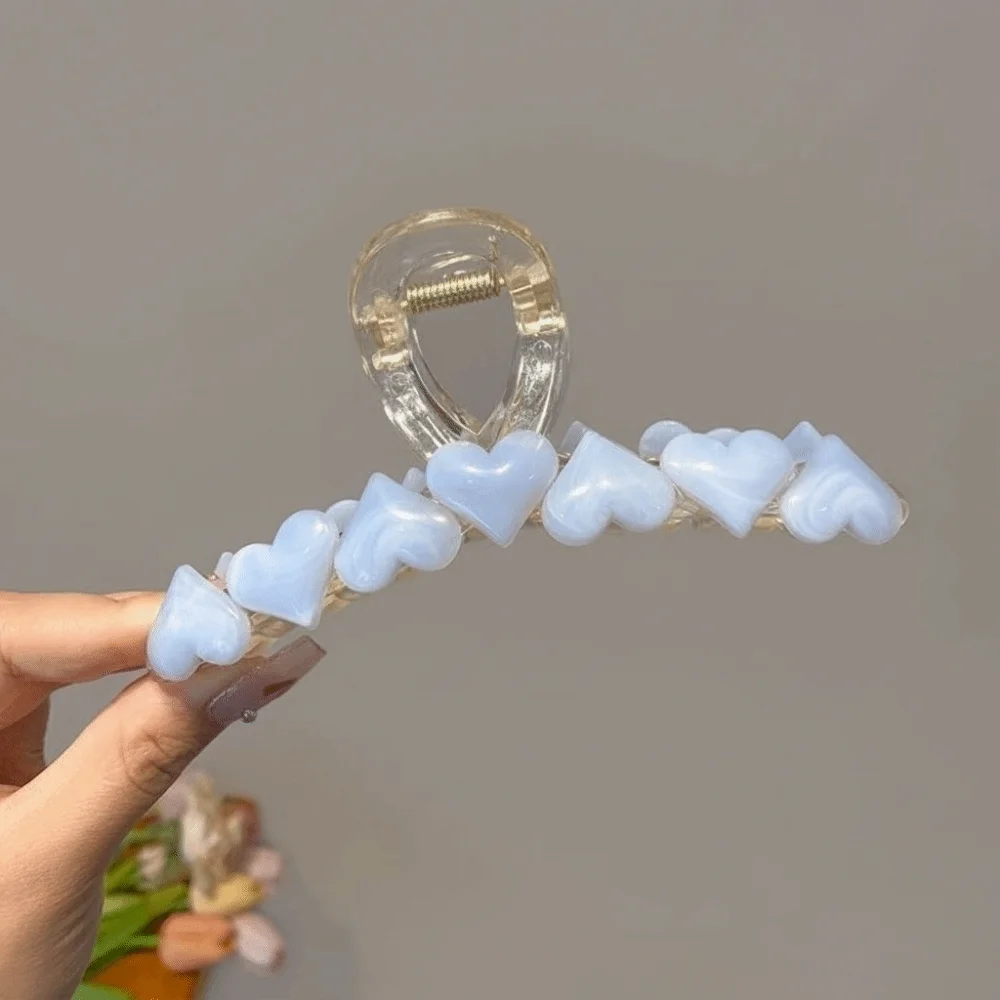 Cute Vintage Style Crab Hair Clip Heart Design Large Size Hair Claw Non-Slip Grip Ponytail Clip Hair Accessories
Cute Vintage Style Crab Hair Clip Heart Design Large Size Hair Claw Non-Slip Grip Ponytail Clip Hair Accessories