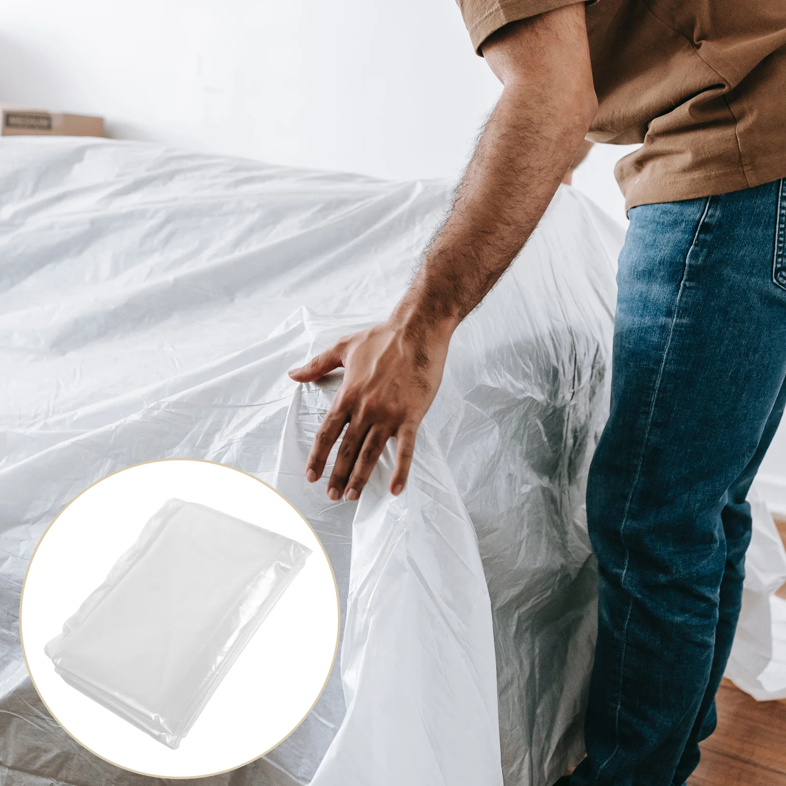 Clear Sofa Cover Transparent Pe Couch Slipcover Furniture Protector Elastic Sofa Cover for Living Room Pet Kids Dust Paint
Clear Sofa Cover Transparent Pe Couch Slipcover Furniture Protector Elastic Sofa Cover for Living Room Pet Kids Dust Paint