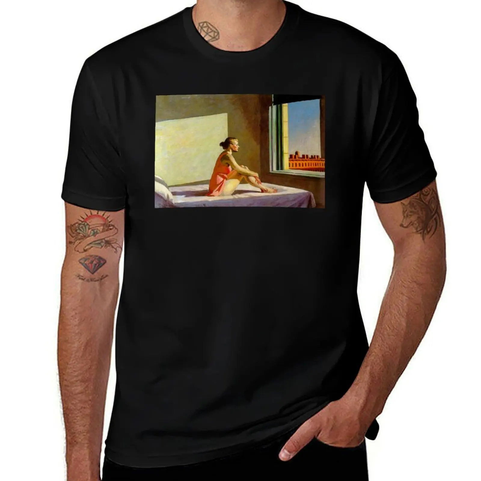 Morning Sun by Edward Hopper T-Shirt man t shirt cotton high quality t shirts for man slim fit T-Shirt
Morning Sun by Edward Hopper T-Shirt man t shirt cotton high quality t shirts for man slim fit T-Shirt