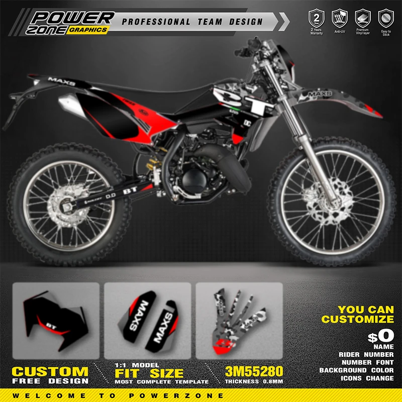 PowerZone Team Full Graphics Decals Stickers For Beta RR 50 2020 2019 2018-2011 Motorcycle Number Name Background Custom 03
PowerZone Team Full Graphics Decals Stickers For Beta RR 50 2020 2019 2018-2011 Motorcycle Number Name Background Custom 03