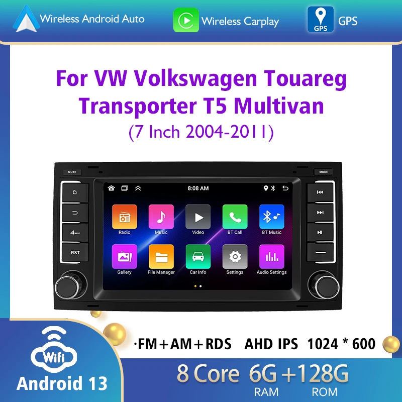 Android Auto Car Radio Multimedia Player Carplay GPS Navigation WIFI Autoradio For VW Volkswagen Touareg Transporter T5 Multivan
Android Auto Car Radio Multimedia Player Carplay GPS Navigation WIFI Autoradio For VW Volkswagen Touareg Transporter T5 Multivan