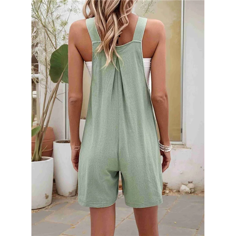 B06C-Women's Summer Casual Rompers Bib Short Overalls Loose Linen Jumpsuit Beach Outfits Travel Vacation Clothes
B06C-Women's Summer Casual Rompers Bib Short Overalls Loose Linen Jumpsuit Beach Outfits Travel Vacation Clothes