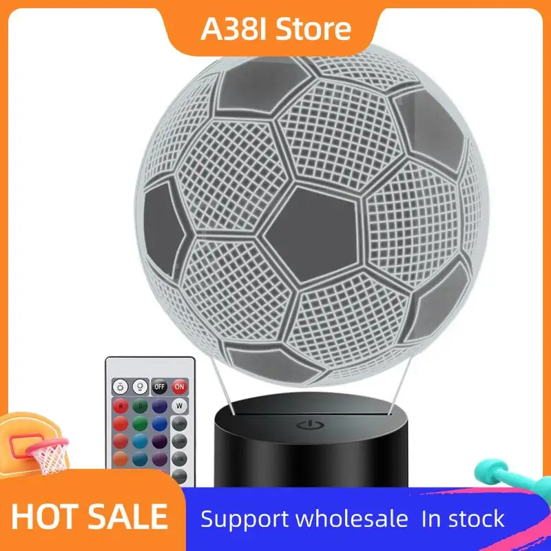 A38I Football Lamp For Kids, 3D Illusion Night Light, 16 Colors, Remote Control, Ideal Gift For Boys,
A38I Football Lamp For Kids, 3D Illusion Night Light, 16 Colors, Remote Control, Ideal Gift For Boys,