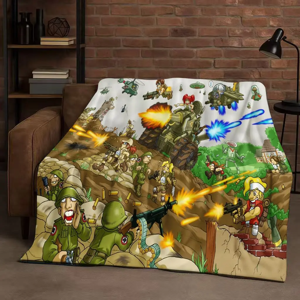 Classic Game Metal Slug Pixel Style Flannel Blanket,Ultra Soft Warm Plush Throw for Home Bedroom Bed Sofa Cover Office Travel
Classic Game Metal Slug Pixel Style Flannel Blanket,Ultra Soft Warm Plush Throw for Home Bedroom Bed Sofa Cover Office Travel