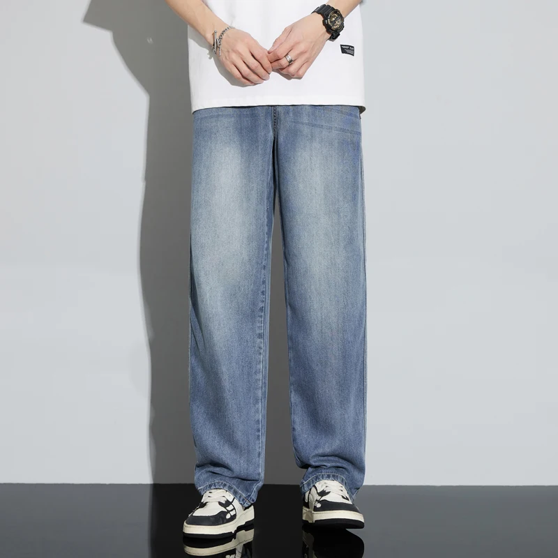 Business Casual Fashion Brand Men's Long Pants Tencel Jeans Lessel Wide Leg Straight Leg Men's Summer Thin Straight Men's Pants
Business Casual Fashion Brand Men's Long Pants Tencel Jeans Lessel Wide Leg Straight Leg Men's Summer Thin Straight Men's Pants