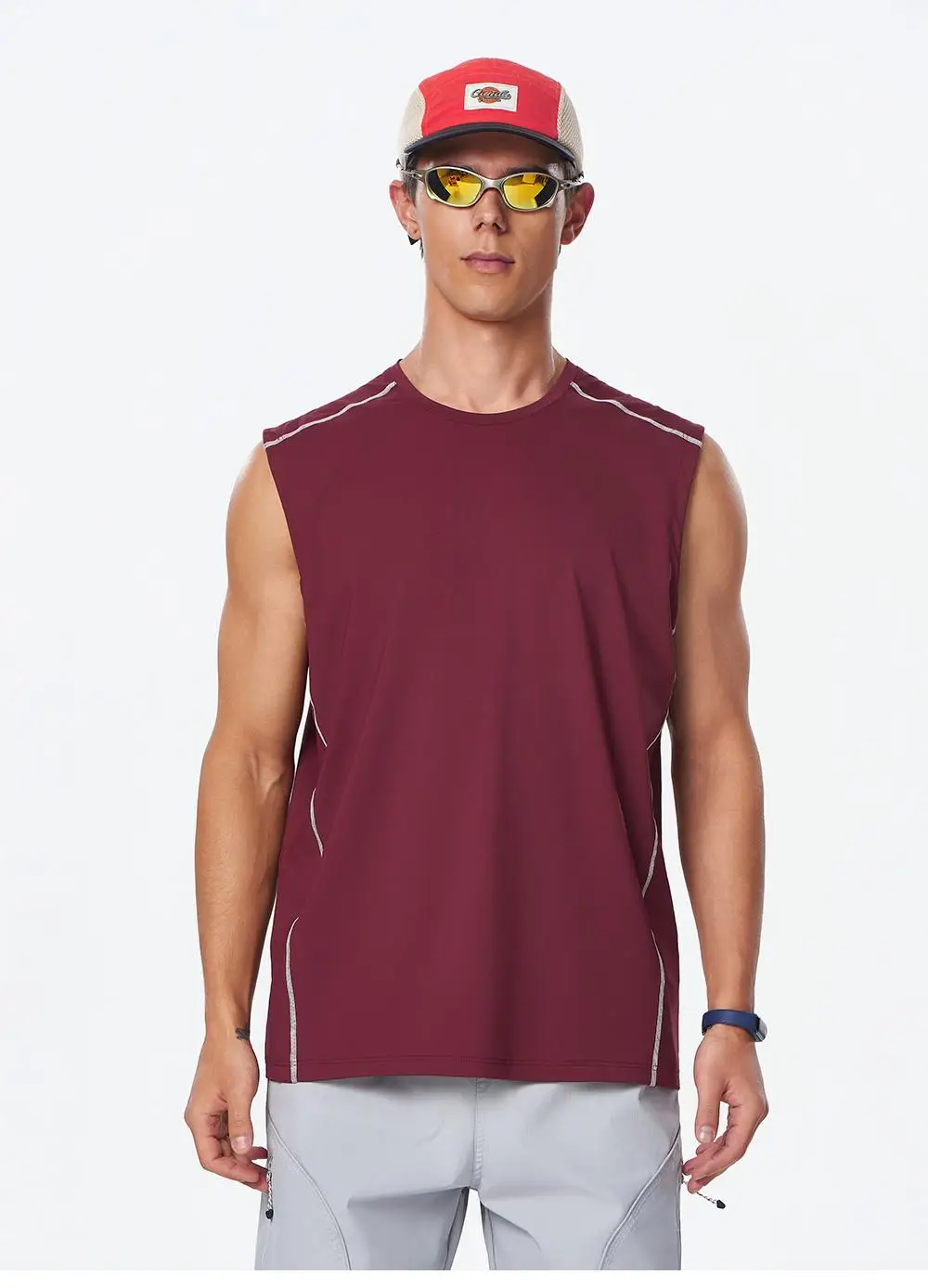 R463-XIYU UPF50+ New Fashion Sports Tank Tops Men's Solid Color O-neck Sleeveless T-shirt Skinny Gym Streetwear Casual Vests
R463-XIYU UPF50+ New Fashion Sports Tank Tops Men's Solid Color O-neck Sleeveless T-shirt Skinny Gym Streetwear Casual Vests