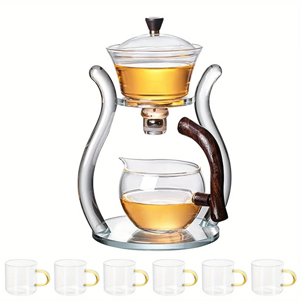 Teapot Glass Semi-automatic Tea Infuser, Suction Automatic Tea Teapot Office Flower Glass Tea Set, Christmas, Mother's Day, Birthday Gifts Halloween&Christmas
Teapot Glass Semi-automatic Tea Infuser, Suction Automatic Tea Teapot Office Flower Glass Tea Set, Christmas, Mother's Day, Birthday Gifts Halloween&Christmas