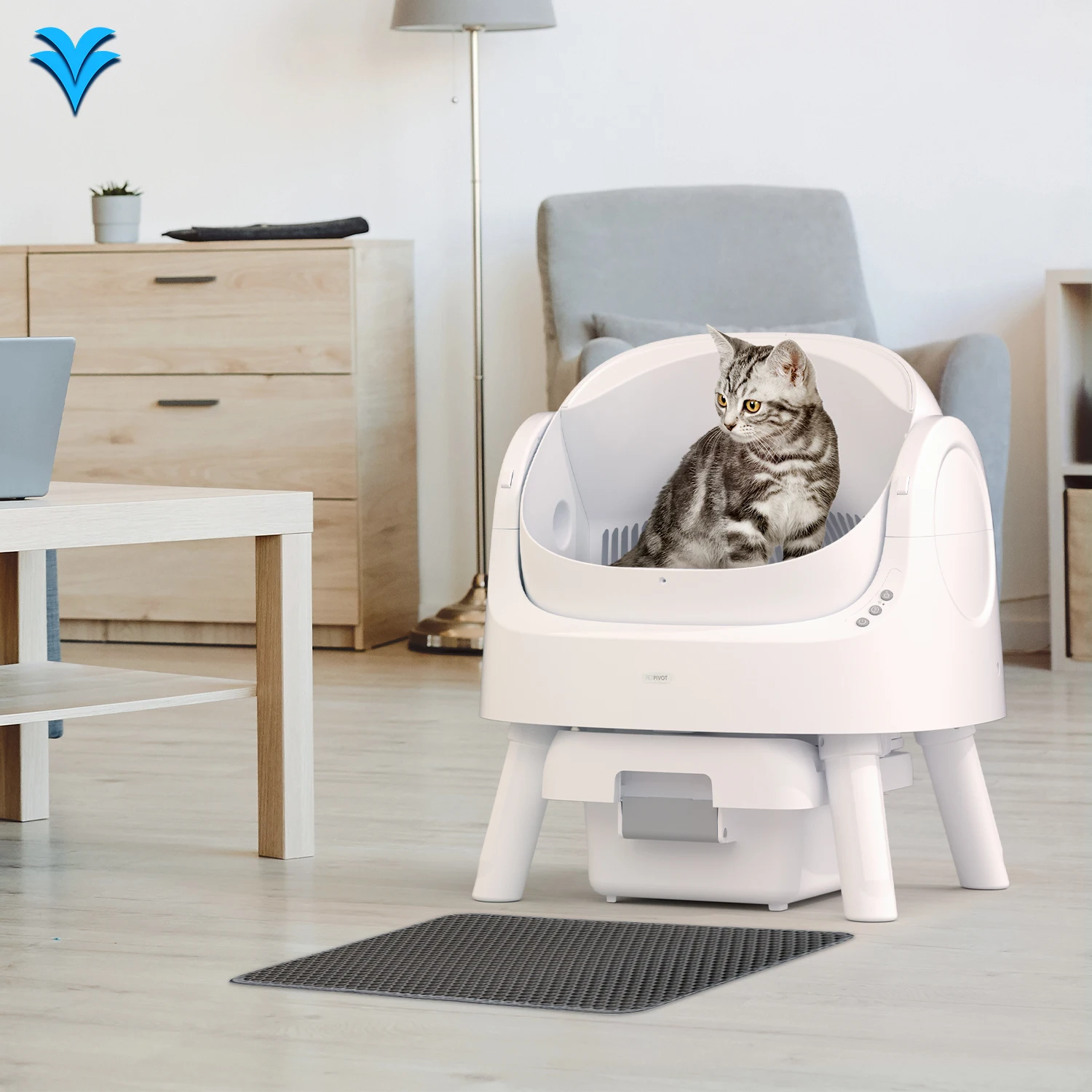 Round automatic cat toilet hot sale self-cleaning cat box easy to clean cat plastic products
Round automatic cat toilet hot sale self-cleaning cat box easy to clean cat plastic products