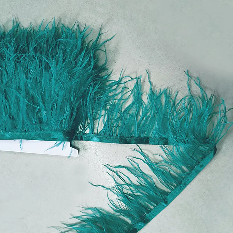 Natural Ostrich Feather Ribbon Trim 10M Diy Sewing Decor for Wedding Dress Clothing Craft Needlework Handicraft Feather Cloth 
Natural Ostrich Feather Ribbon Trim 10M Diy Sewing Decor for Wedding Dress Clothing Craft Needlework Handicraft Feather Cloth