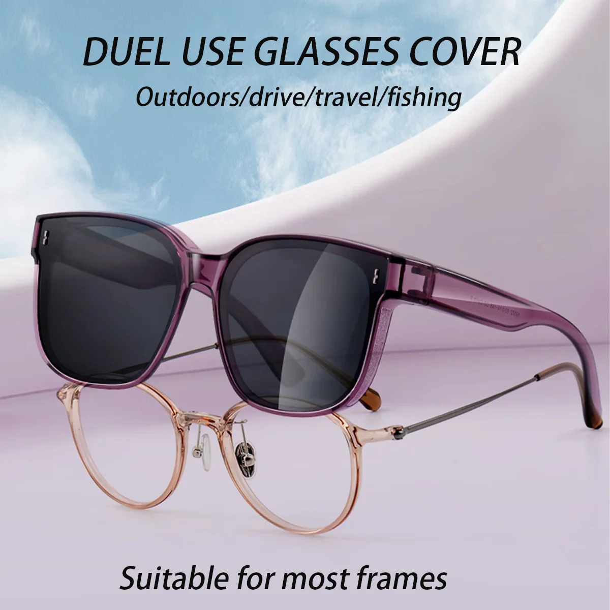 FYTOODual Use Sunglasses Cover Clip-On Polarized Lens UV400 Protection for Most Eyeglasses Frames Outdoor Driving Fishing 19372
FYTOODual Use Sunglasses Cover Clip-On Polarized Lens UV400 Protection for Most Eyeglasses Frames Outdoor Driving Fishing 19372