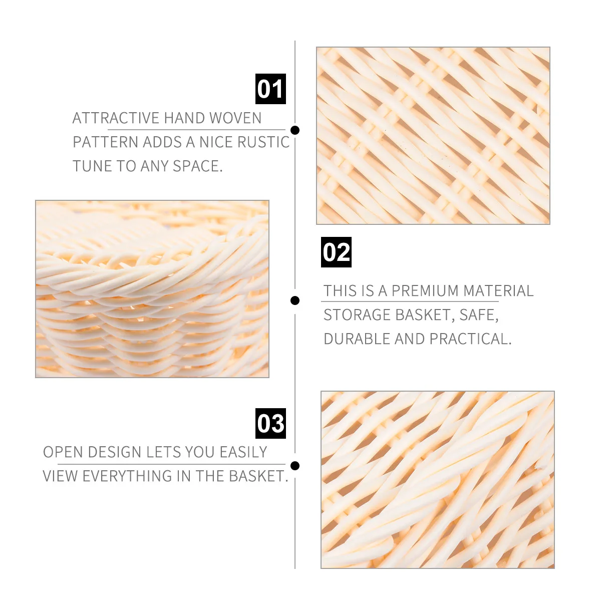 1pc Woven Fruit Basket Premium Storage For Bread Vegetables Fruits Display Hand-Woven Food Basket Rustic Style Kitchen Bar
1pc Woven Fruit Basket Premium Storage For Bread Vegetables Fruits Display Hand-Woven Food Basket Rustic Style Kitchen Bar