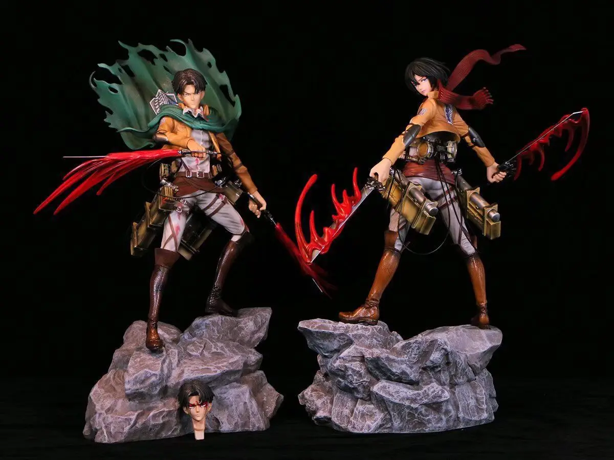 33cm Attack on the Giant, Battle Loss Edition, Liangchen Mikasa GK Commander Liwell, Double Head Carvingl pvc Gift Collection
33cm Attack on the Giant, Battle Loss Edition, Liangchen Mikasa GK Commander Liwell, Double Head Carvingl pvc Gift Collection