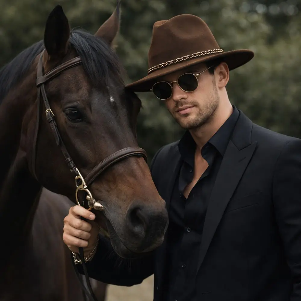 Universal Wide Brim Jazz Cap with Belt Leatherette Western Cowboy Hats Panama Top Hat Dress Dance Party
Universal Wide Brim Jazz Cap with Belt Leatherette Western Cowboy Hats Panama Top Hat Dress Dance Party
