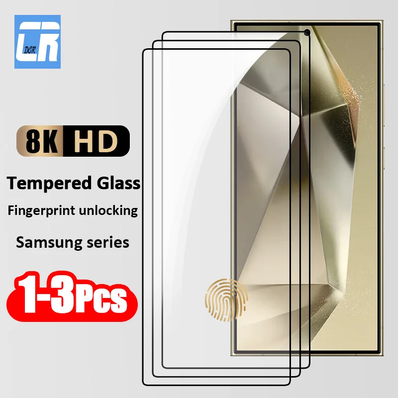 1-3PCS HD Tempered Glass For Samsung Galaxy S24 Ultra Screen Protector For Samsung S24 Plus Fingerprint Unlock Protection Film
1-3PCS HD Tempered Glass For Samsung Galaxy S24 Ultra Screen Protector For Samsung S24 Plus Fingerprint Unlock Protection Film