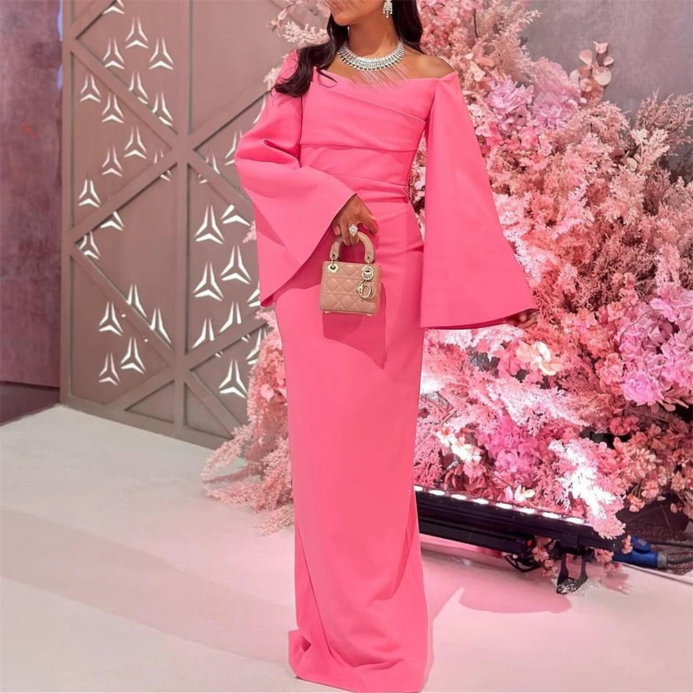 Fashion Square Collar Mermiad Pink Satin Prom Dress Women Floor-length Evening Party Gown Formal Occasion Dresses فساتين السهرة
Fashion Square Collar Mermiad Pink Satin Prom Dress Women Floor-length Evening Party Gown Formal Occasion Dresses فساتين السهرة