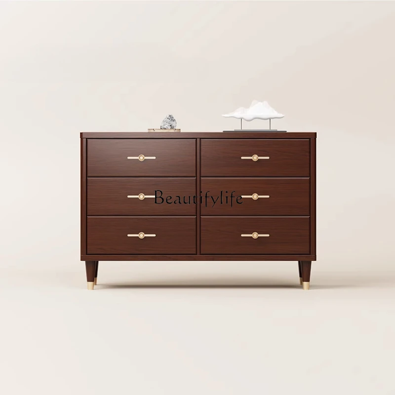Solid wood chest living room storage cabinet storage modern simple bedroom large drawer
Solid wood chest living room storage cabinet storage modern simple bedroom large drawer