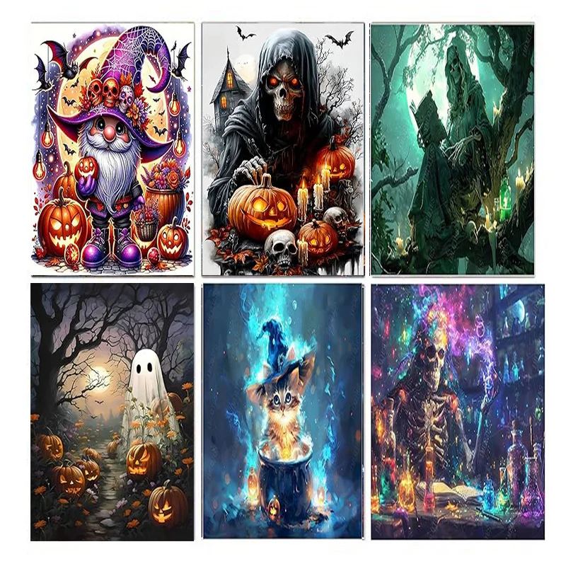 AB Diamond Painting Halloween Skull 5D Diamond Painting Set (Suitable for Beginners) DIY Mosaic Painting Decoration
AB Diamond Painting Halloween Skull 5D Diamond Painting Set (Suitable for Beginners) DIY Mosaic Painting Decoration