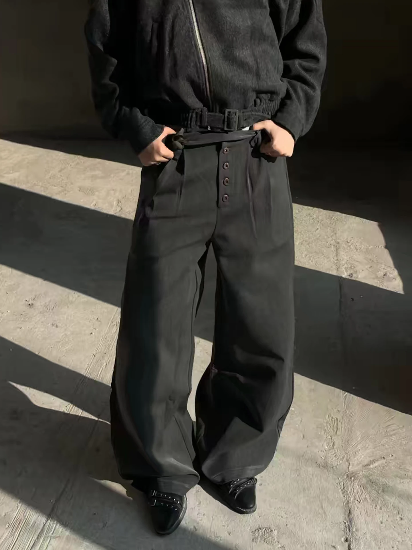Men's Casual Straight Leg West Pants Sword Dao TR Mixed Fiber Anti-Wrinkle Five-Button Adjustabili Waist Belt Casual Wear
Men's Casual Straight Leg West Pants Sword Dao TR Mixed Fiber Anti-Wrinkle Five-Button Adjustabili Waist Belt Casual Wear