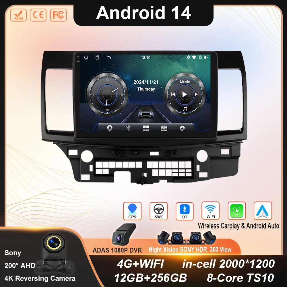 Для MITSUBISHI LANCER 9 10 X 2008 2009 2010 2011-2016 9-дюймовый Android 14 автомобильный радиоприемник стерео аудио GPS плеер Carplay автоэкран
Для MITSUBISHI LANCER 9 10 X 2008 2009 2010 2011-2016 9-дюймовый Android 14 автомобильный радиоприемник стерео аудио GPS плеер Carplay автоэкран