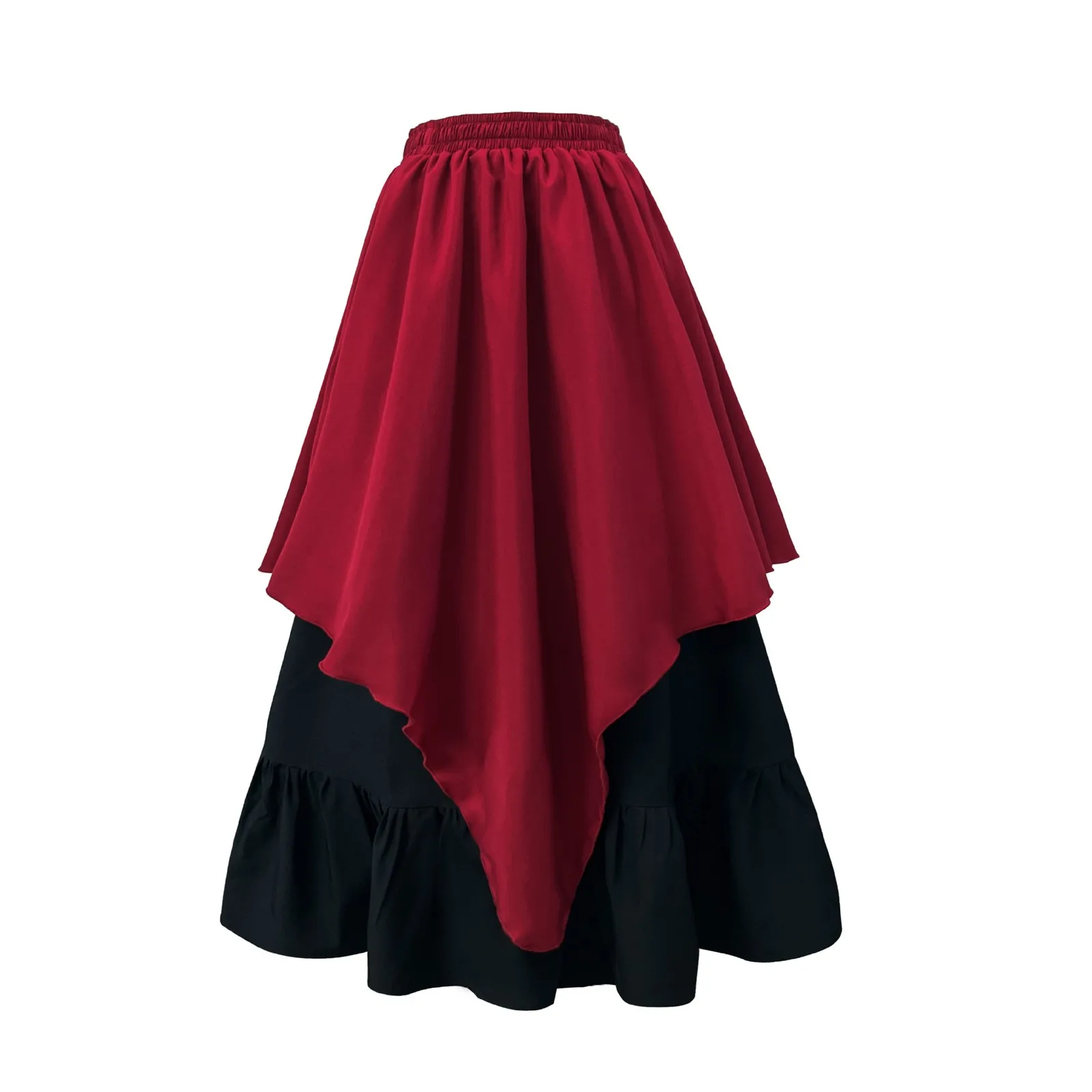 Women'S Fashion Retro Big Hem Skirt Solid Color Elastic Waist Irregular Skirt Traf Y2k Clothes Top Ropa Mujer Top Female Korean 
Women'S Fashion Retro Big Hem Skirt Solid Color Elastic Waist Irregular Skirt Traf Y2k Clothes Top Ropa Mujer Top Female Korean