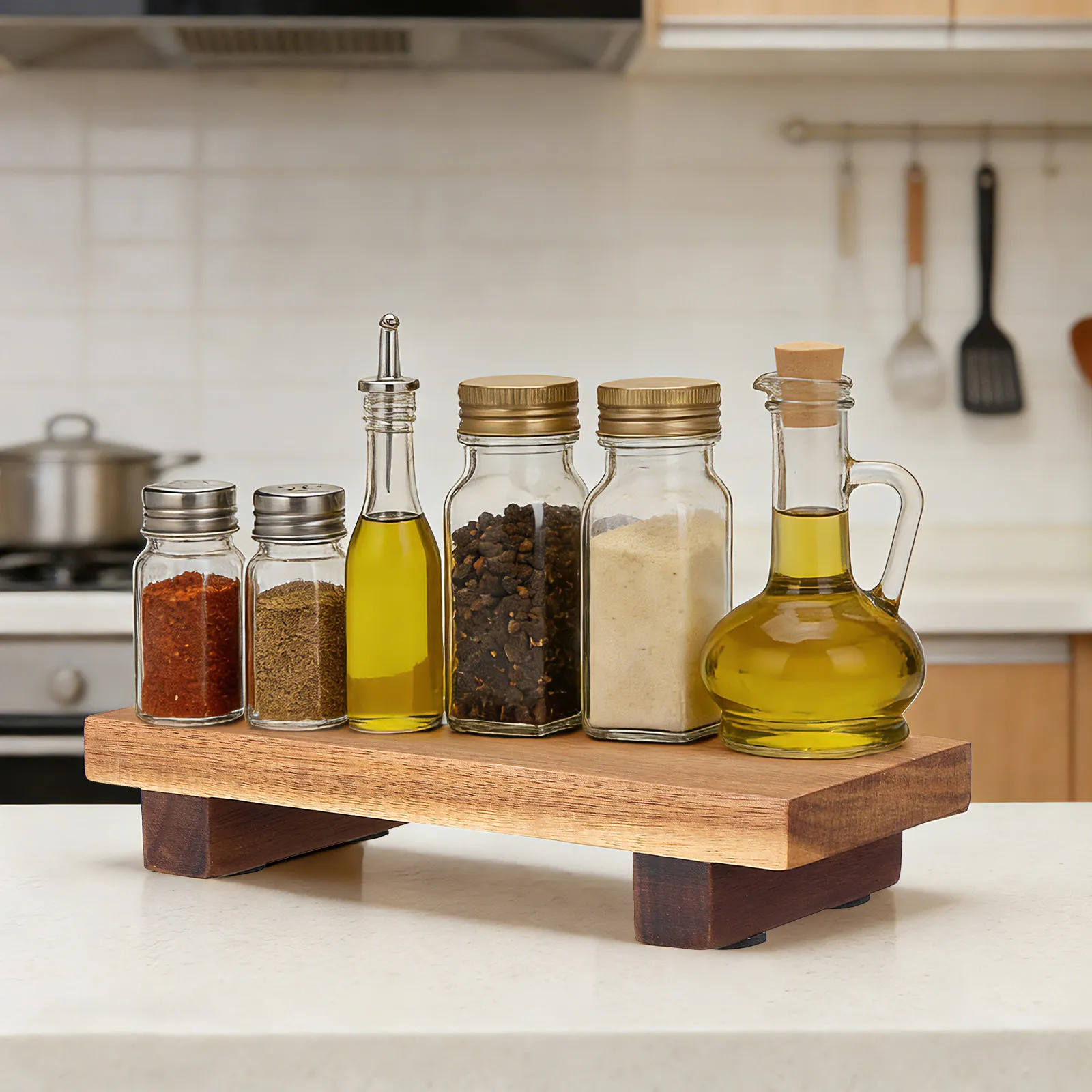 Wood Pedestal Stand Rectangular Soap Tray Laundry Display Stand Wooden Tray for Bathroom Kitchen Multifunction
Wood Pedestal Stand Rectangular Soap Tray Laundry Display Stand Wooden Tray for Bathroom Kitchen Multifunction