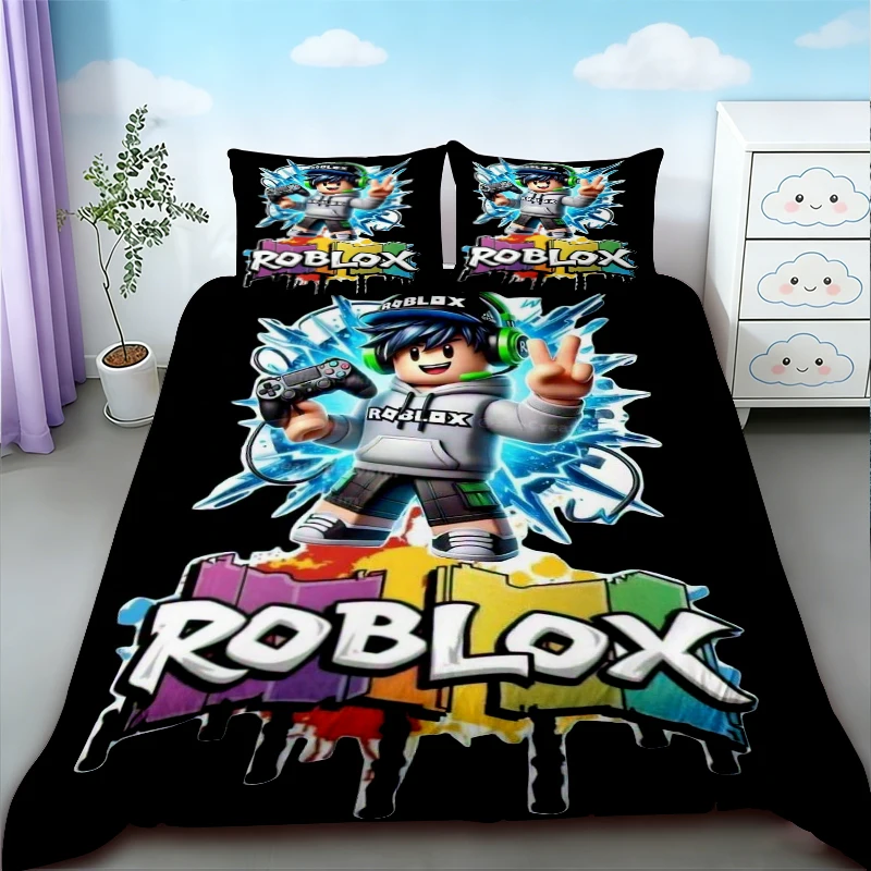 Cartoon Roblox 3pcs Duvet Cover Set Bedding Set Breathable Quilt Cover Queen King Size for Bedroom Decor Home
Cartoon Roblox 3pcs Duvet Cover Set Bedding Set Breathable Quilt Cover Queen King Size for Bedroom Decor Home