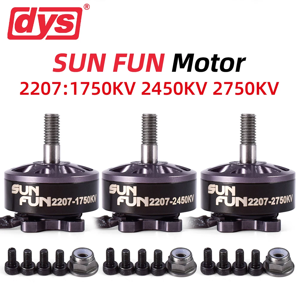 DYS FPV Racing Drone Brushless Motor 2207 DIY RC Motors 4-5S CW Thread For Multirotor Quadcopter Aircraft Spare Parts SUN FUN
DYS FPV Racing Drone Brushless Motor 2207 DIY RC Motors 4-5S CW Thread For Multirotor Quadcopter Aircraft Spare Parts SUN FUN
