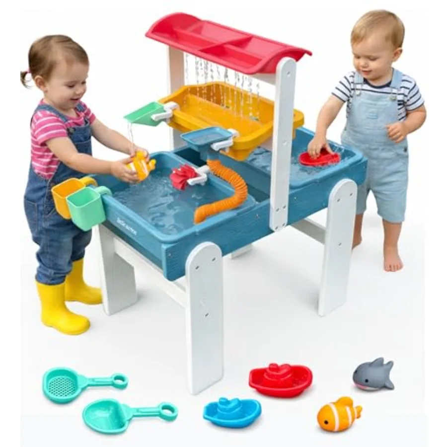 Water Table for Toddlers 1-3 Outdoor Toys for Toddlers 1-3 Sensory Sand Water Play Table for Boys Girls
Water Table for Toddlers 1-3 Outdoor Toys for Toddlers 1-3 Sensory Sand Water Play Table for Boys Girls