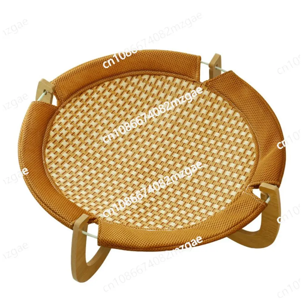 Practical Wood Cat Bed Round Comfortable Dog Hammock with Support Heavy Duty Sturdy Pet Camp Bed Mat Small Animal
Practical Wood Cat Bed Round Comfortable Dog Hammock with Support Heavy Duty Sturdy Pet Camp Bed Mat Small Animal