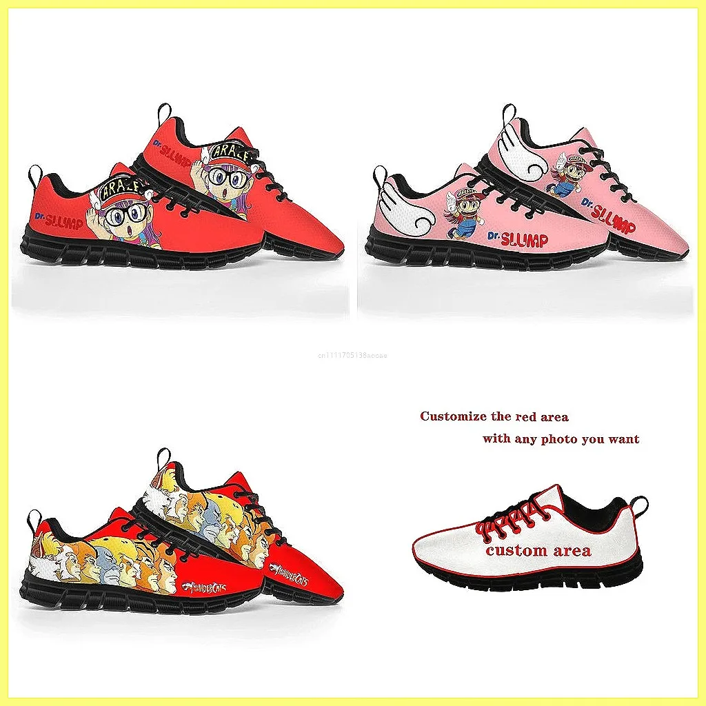 Arale Dr. Slump Custom Sneakers - Breathable Mesh Lace-Up Casual Sports Shoes for Men & Women
Arale Dr. Slump Custom Sneakers - Breathable Mesh Lace-Up Casual Sports Shoes for Men & Women