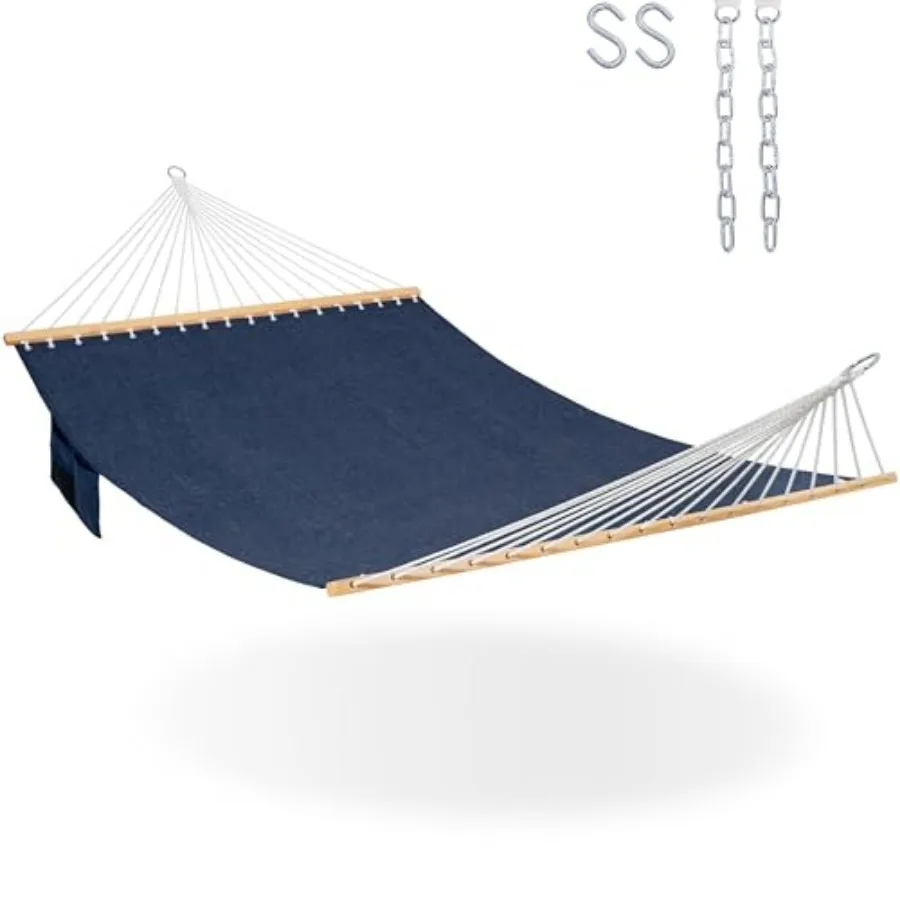 11 Feet Double Outside Hammock Quick Dry Olefin Fabric Hammock with Spreader Bar and Side Pocket for Outdoor Poolside Backyard
11 Feet Double Outside Hammock Quick Dry Olefin Fabric Hammock with Spreader Bar and Side Pocket for Outdoor Poolside Backyard
